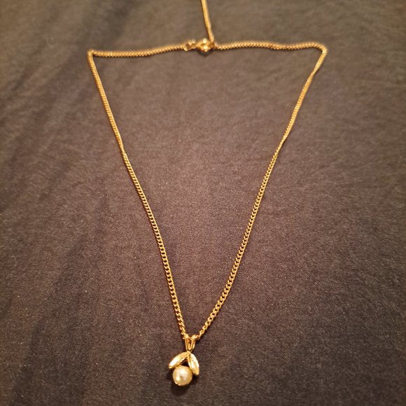 Vintage Necklace with Pearl Bead - Never Worn - Picture 1 of 3